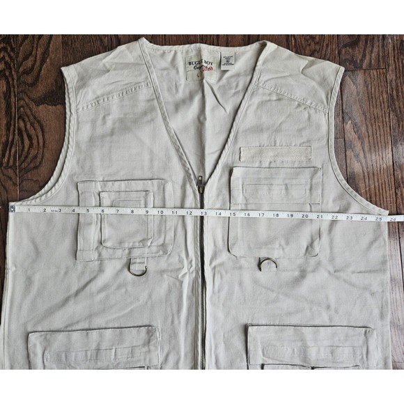 Vintage Bugle Boy Tactical Vest XL Khaki Cargo Photography Art Hunting Tech - Picture 4 of 6